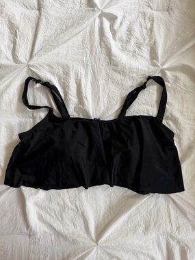 Torrid Black Convertible Bandeau Swim Top